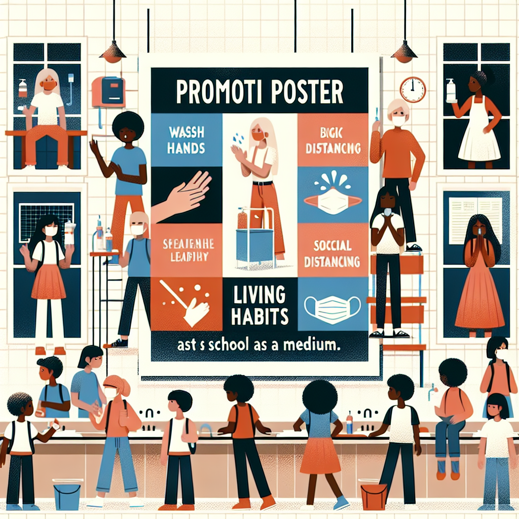 Mendorong Poster Perilaku Hidup Bersih dan Sehat di Sekolah sebagai Media